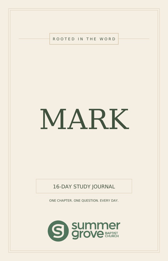 Mark Rooted in the Word journal cover